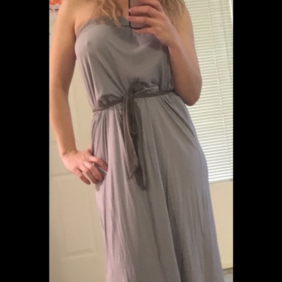 Cute grey long dress