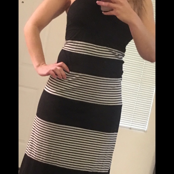 Long tube top dress