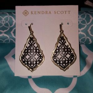 Kendra scott addies Earrings Gold/gunmetal
