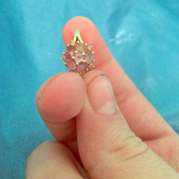Purple flower ring