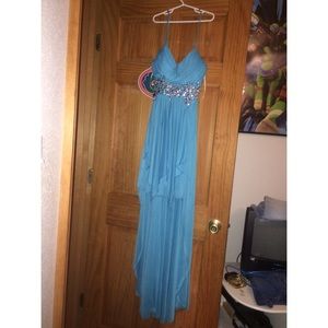 Spaghetti strap high-low