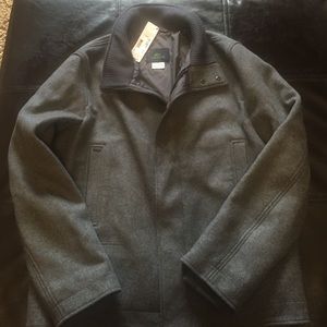 Charcoal grey wool Lacoste jacket