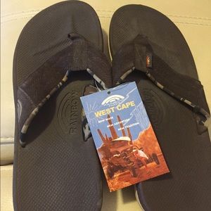 Rainbow Sz 8 West Cape with Natural Suede Strap