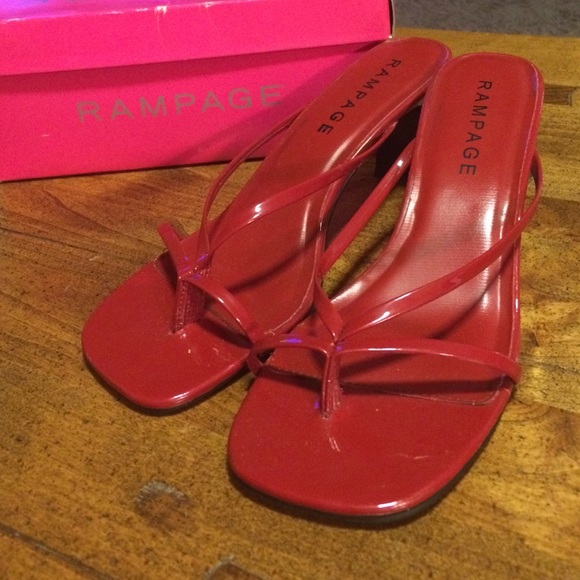Red rampage heels