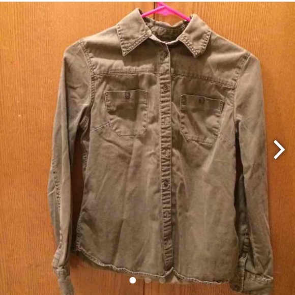 Olive Target Flannel