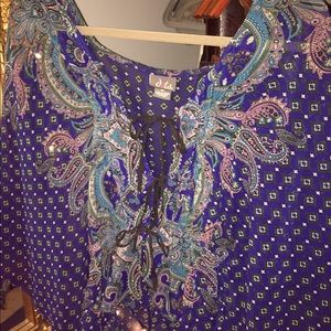 Sheer patterned top