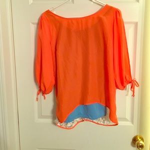 Orange Daytrip top