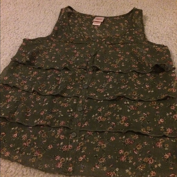 Mossimo green small tank top - Picture 1 of 3