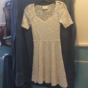 White lace dress