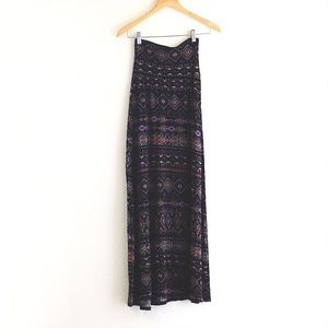 B_envied tribal print maxi skirt