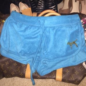 VS pink terry cloth bling shorts !!!