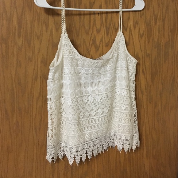 Lace Tank Top H&M