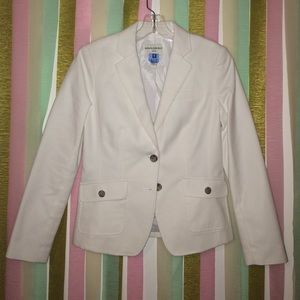 Banana Republic white blazer