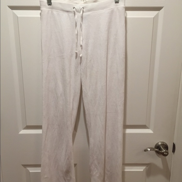 Juicy Couture White Velour Pants