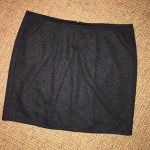 Dark Gray Wool Skirt