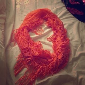 Peach-orange scarf