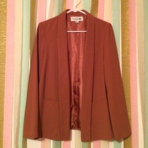 Forever 21 camel colored silky jacket