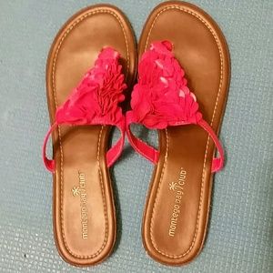 Brown and pink sandals