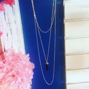3 tier gem necklace