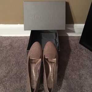 NIB Alexander McQueen Sparkly Pink Loafers Sz 40!!