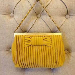 CHANEL Pleated Bow Shoulder Bag