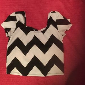 Chevron crop top NEW