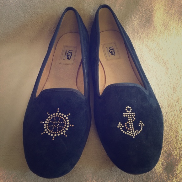 UGG Shoes - ❌SOLD❌UGG Australia Sea Glisten Anchor Navy Flats