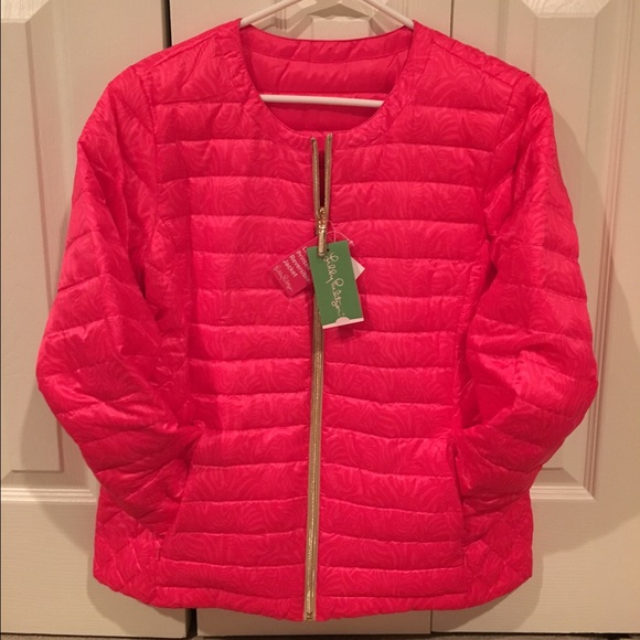 *NWT Lilly Pulitzer Reversible Jacket- Capri Pink* - Picture 1 of 4