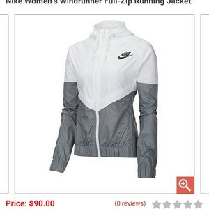 NWT ! Womens nike wind runner full zip jacket