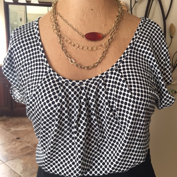 Banana Republic polka dot top