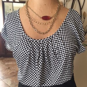 Banana Republic polka dot top