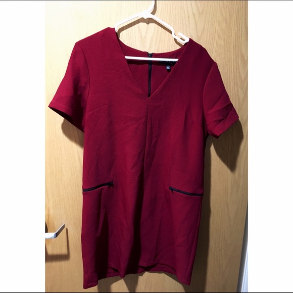 Red Topshop dress