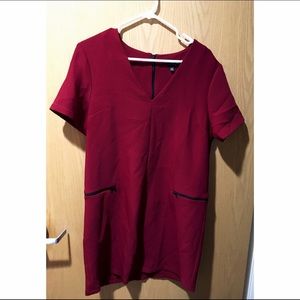Red Topshop dress