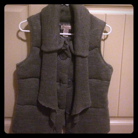 Grey Puff Vest