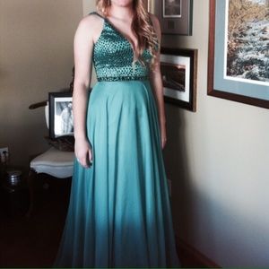 Emerald Green Sherri Hill Size 8