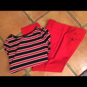 Red limited capris