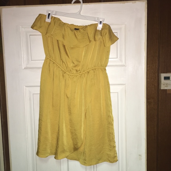 Mustard yellow dress