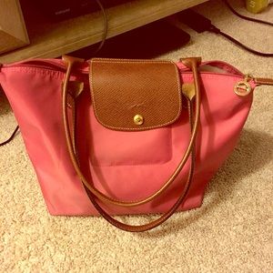 Longchamp used pink size med