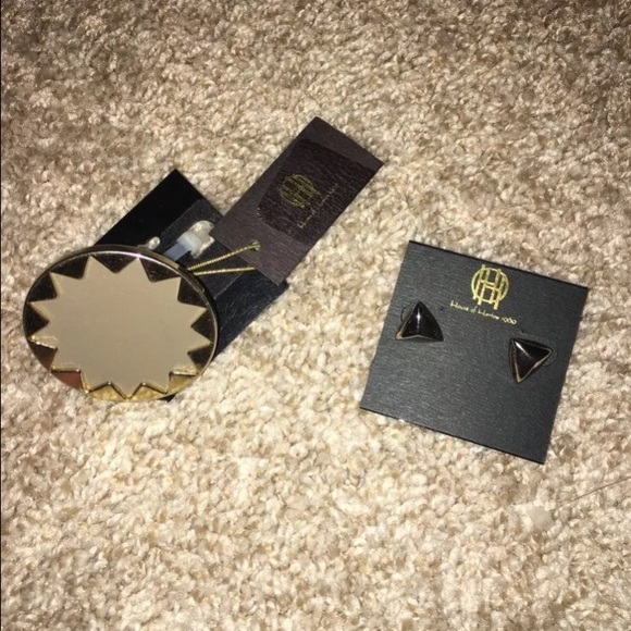 House of Harlow earings and ring