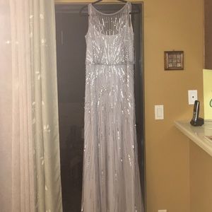 Aidan Mattox Beaded Gown prom dress formal maxi