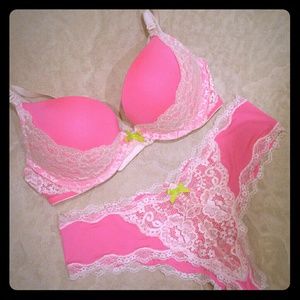 Victoria's Secret Push-up Bra and Panty Set