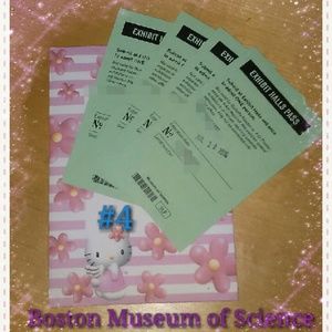 4 Exhibit tickets to Boston Museum of Science