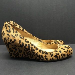 Kate Spade Leopard Wedges