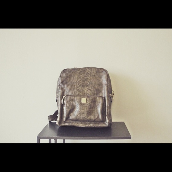Anne Klein leather backpack