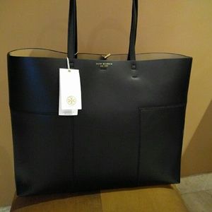 Tory Burch large block t tote