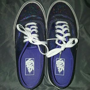 Purple Glitter Van's