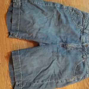 Denim Bermuda shorts