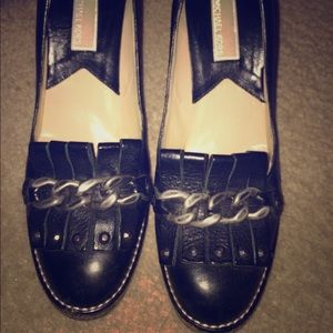 Michael Kors  Black Leather Shoes