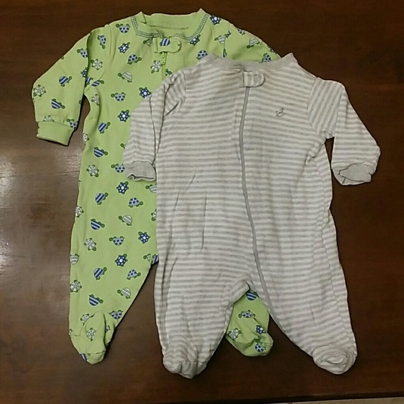 Footed sleepers in 100% organic cotton - Picture 1 of 1