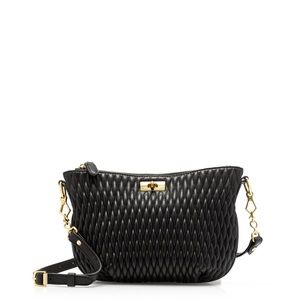 J Crew Baby Brompton Quilted Crossbody Bag - Black
